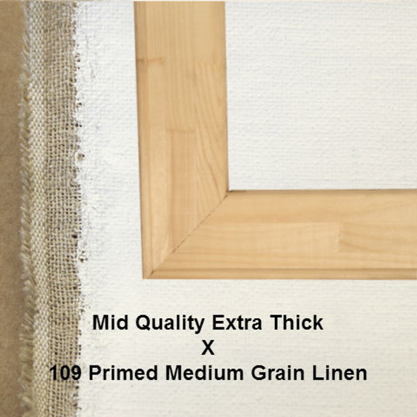 Bespoke: Mid Quality x Universal Primed Medium Grain Linen 109