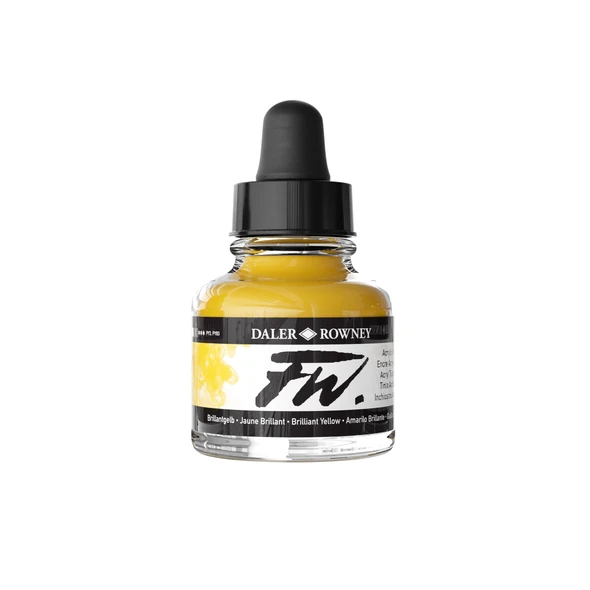 Daler Rowney FW Inks - Brilliant Yellow - 29.5ml