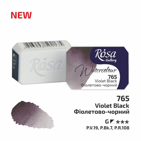 Rosa Gallery Watercolour Whole Pan - Violet Black