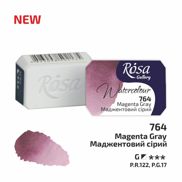 Rosa Gallery Watercolour Whole Pan - Magenta Grey