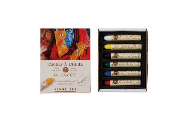 Sennelier Oil Pastels - Set of 6 Assorted Colours