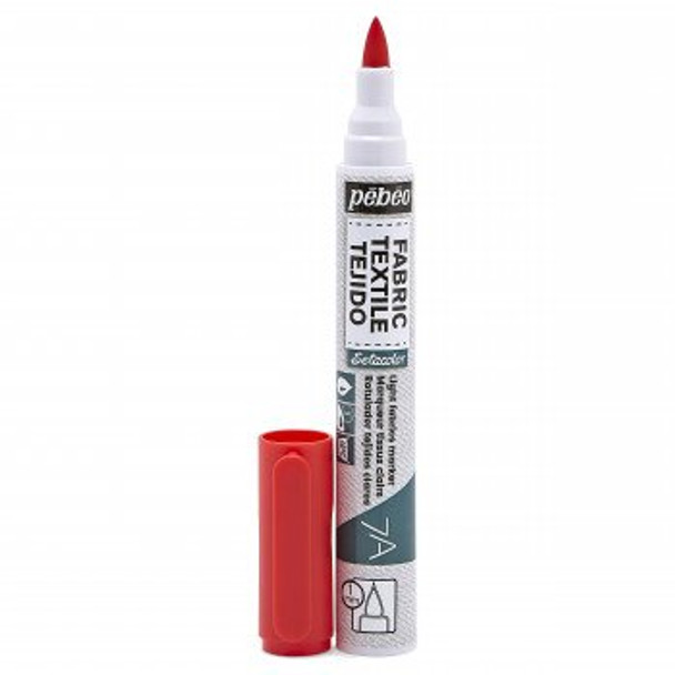 Pebeo Setaskrib Fabric Marker - Red