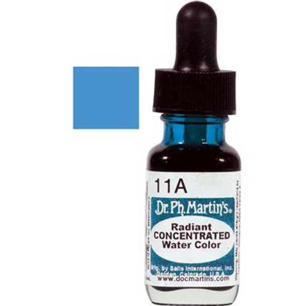 Dr. Ph. Martin's Radiant Concentrated Watercolour Ink - Ice Blue - 15ml