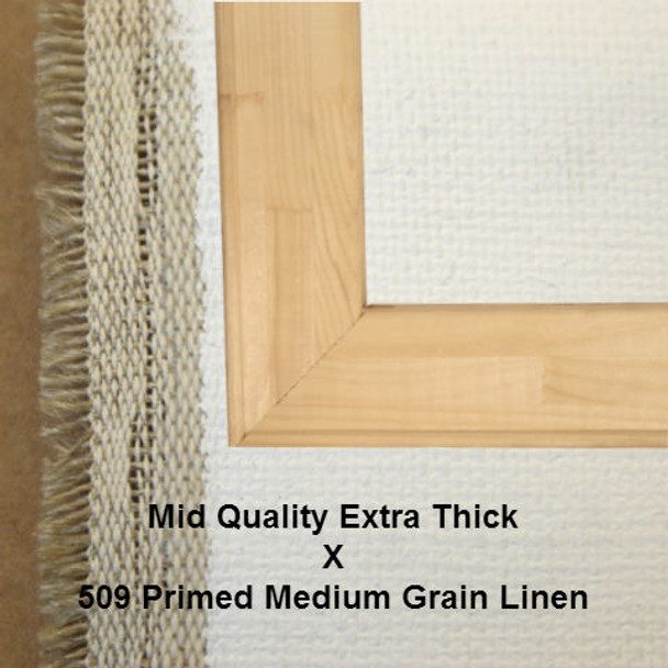 Bespoke: Mid Quality x Universal Primed Medium-Coarse Grain Linen 509