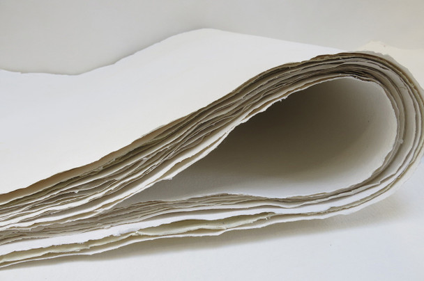 Khadi - Great White 100% Cotton Rag Paper R43 - 400gsm - 80cm x 200cm