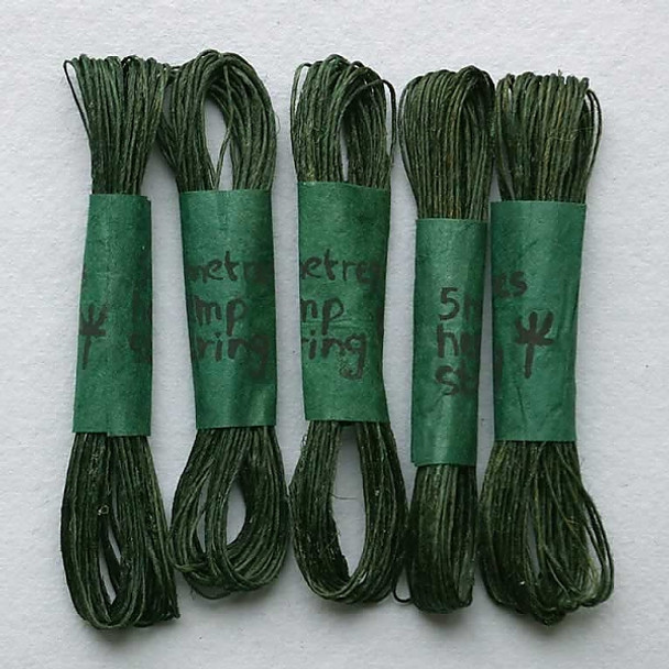 Khadi - Coloured Hemp String 5M - Green