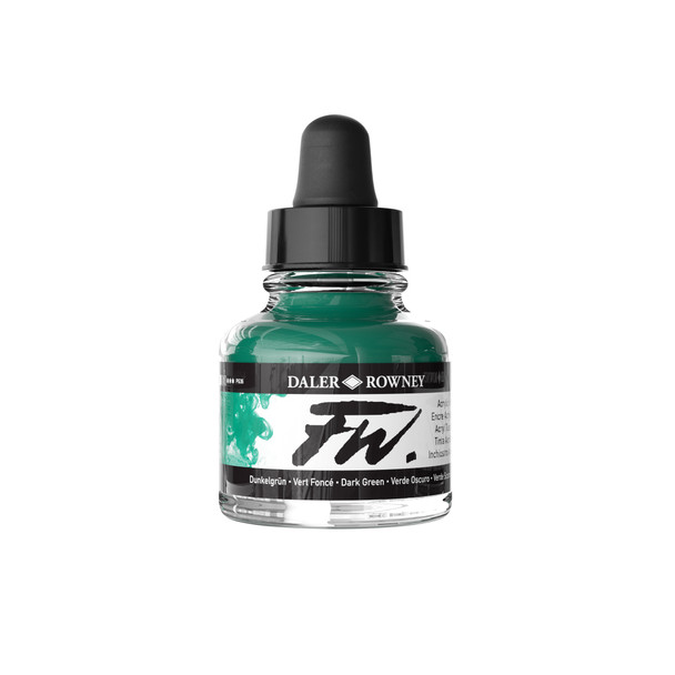 Daler Rowney FW Inks - Dark Green - 29.5ml