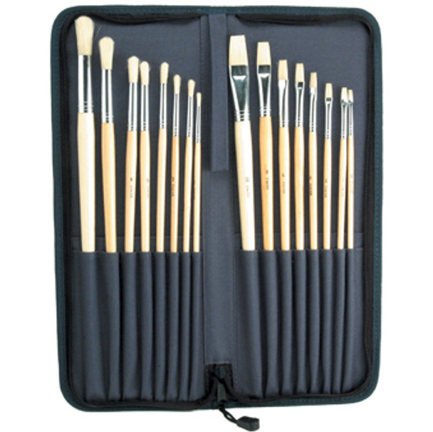 Jakar - Economical Oil & Acrylic Brush Set of 16