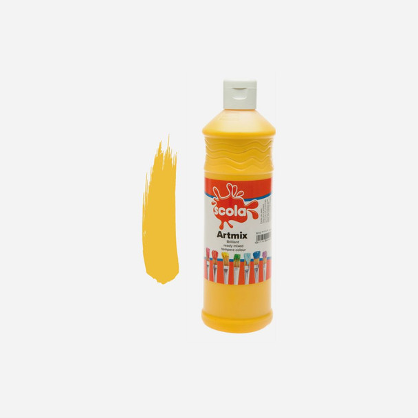 Scola - Artmix Ready Mixed Poster Paint - Brilliant Yellow 600ml
