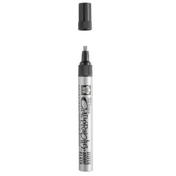 Sakura - Calligrapher Pen-Touch Marker Pen - Silver