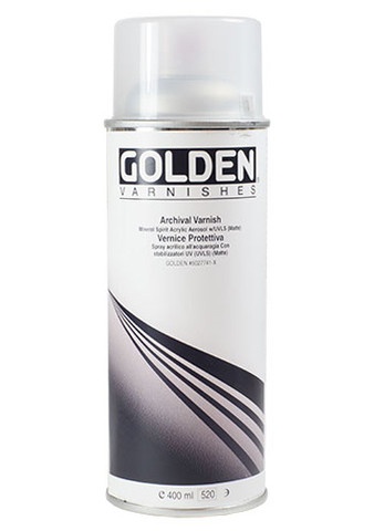 Barniz Acrílico y Óleo MSA Archival Spray Golden 400ml Barniz Golden MSA en  Spray 400 ml Brillante