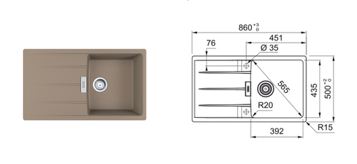 CNG 611-86 cashmere 114.0682.502 + SIFON