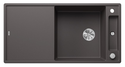 AXIA III XL 6 S, obračljiv, skalnato siva, steklena deska 523511 + SIFON