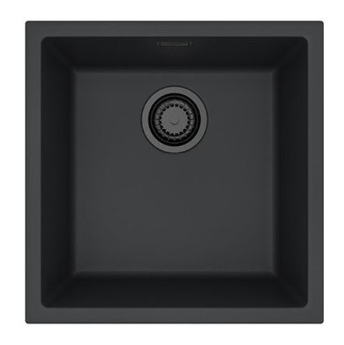 OMNI 20 - BLACK EDITION, črno, enojno, vsadno ali podpultno, 450x450 1150050 + SIFON