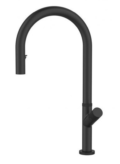 SWAN - PS, izvlečna s tušem, črna mat 1150908