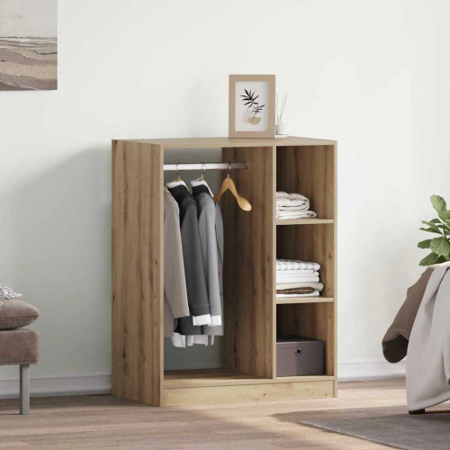 Garderobna omara artisan hrast 77 x 48 x 102 cm Konstruiran les