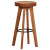Barski stolčki 2 kosa pravo usnje in trden akacijev les