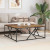 Klubska miza Star les 100 x 100 x 40 cm Konstruiran les