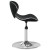 Barski stolček črno umetno usnje