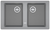 BFG 620 skalnato siva 114.0302.015 + SIFON