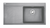 MTG 611 Fragranit korito vklj. ventil, posoda desno, stonegrey 114.0476.999 + sifon