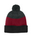 Port Authority Cozy Striped Pom Beanie