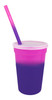 17 oz. Mood Color Changing Stadium Cup/Straw
