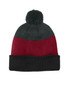 Port Authority Cozy Striped Pom Beanie