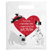 7.5 x 9 Heartworm Awareness Full Color Plastic Supply Bag – One Side
