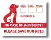 Emergency Removable Vinyl Stickers (Matte)