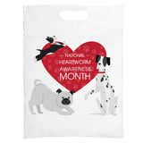 12 x 16 Heartworm Awareness Full Color Plastic Supply Bag – One Side