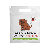 7.5 x 9 Lyme Disease Awareness Full Color Plastic Supply Bag – One Side