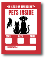 Emergency Removable Vinyl Stickers (Matte)