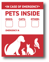 Emergency Removable Vinyl Stickers (Matte)