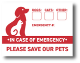 Emergency Removable Vinyl Stickers (Matte)