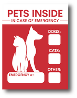 Emergency Removable Vinyl Stickers (Matte)