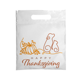 7.5 x 9 Thanksgiving Full Color Plastic Supply Bag – One Side