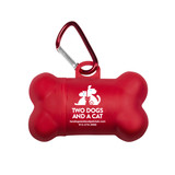 Poop Bag Dispenser with Matching Carabiner Clip