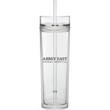 16 oz. Slim Tumbler with Straw