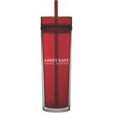16 oz. Slim Tumbler with Straw