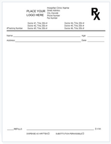 Prescription Pads - Vertical