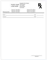 Prescription Pads - Vertical
