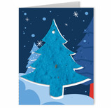 Christmas Treed Seed Paper Shape Card