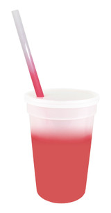 17 oz. Mood Color Changing Stadium Cup/Straw