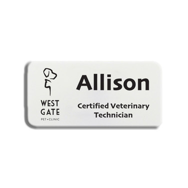 Plastic Name Badge (1.5"x3")