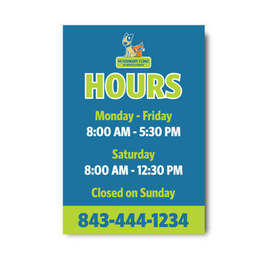 Vinyl Window Cling - 6" x 6"