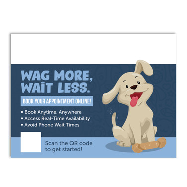 Book Appointment Online Blue - 24 x 18 Poster