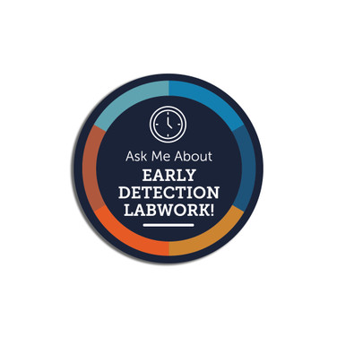 Early Detection Awareness Stickers - Thermometer - 2"D