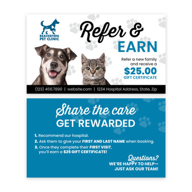 Refer & Earn - Business Card - 14 pt.