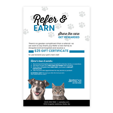 Refer & Earn - 12 x 18 Poster